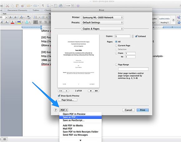 save a word for mac doc true to size as pdf